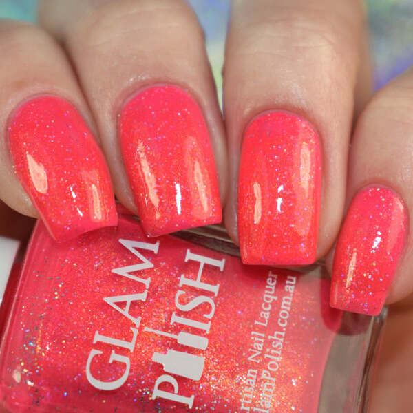 Nail polish swatch / manicure of shade Glam Polish Crazy Little Thing Called Love