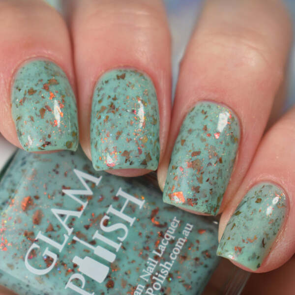 Nail polish swatch / manicure of shade Glam Polish Sea Siren