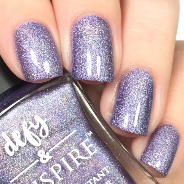 Nail polish swatch / manicure of shade Defy and Inspire Moon Dust