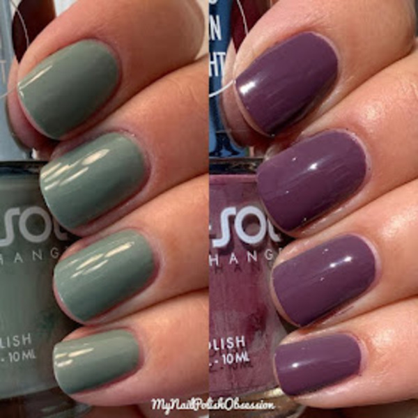 Nail polish swatch / manicure of shade Del Sol Cold Snap