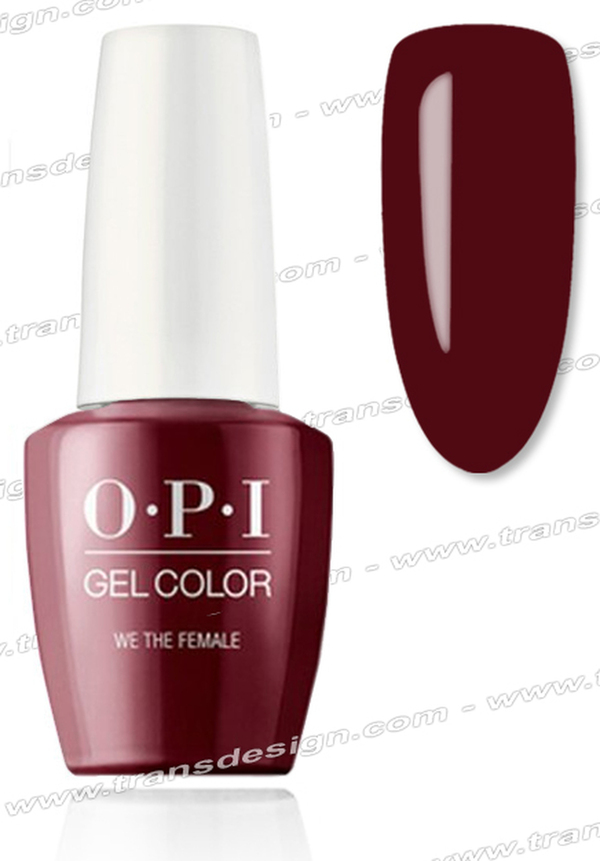 Nail polish swatch / manicure of shade GelColor by OPI We The Female