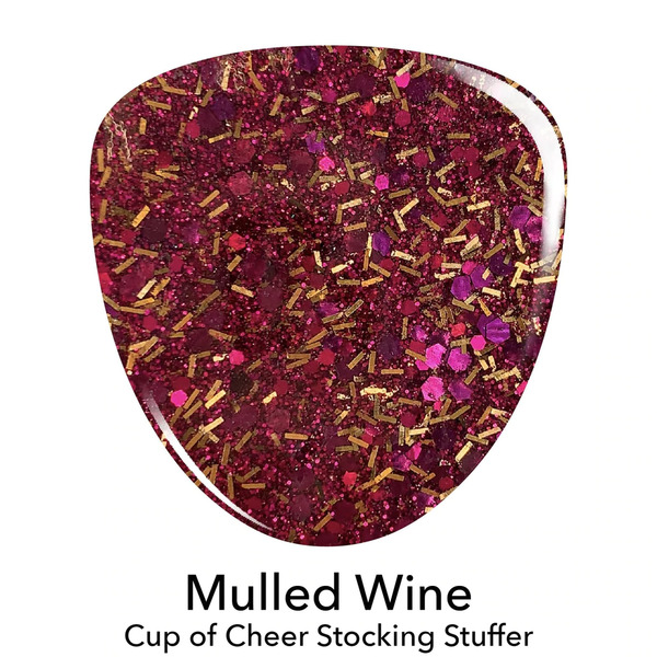 Nail polish swatch / manicure of shade Revel Mulled Wine