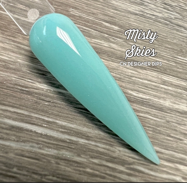 Nail polish swatch / manicure of shade CN Designer Misty Skies