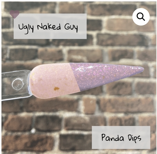 Nail polish swatch / manicure of shade Panda Dips Ugly Naked Guy