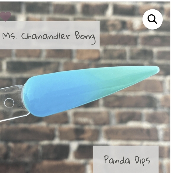 Nail polish swatch / manicure of shade Panda Dips Ms. Chanandler Bong