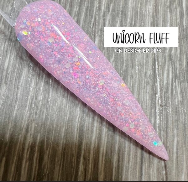 Nail polish swatch / manicure of shade CN Designer Unicorn Fluff