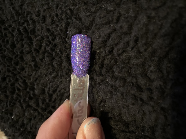 Nail polish swatch / manicure of shade Sparkle and Co. Solar Particles