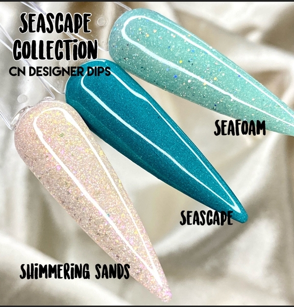 Nail polish swatch / manicure of shade CN Designer Seafoam