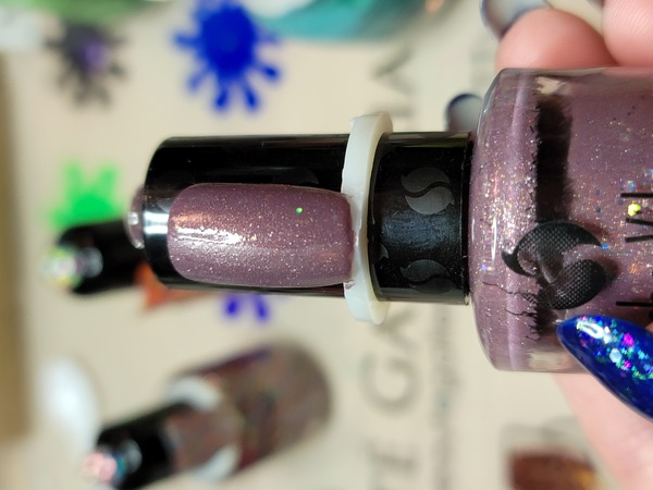Nail polish swatch / manicure of shade Unknown Purple Heinz