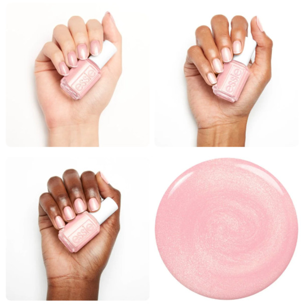 Nail polish swatch / manicure of shade essie Birthday Girl