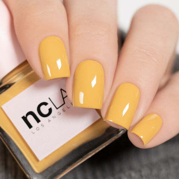 Nail polish swatch / manicure of shade NCLA Yellowstone