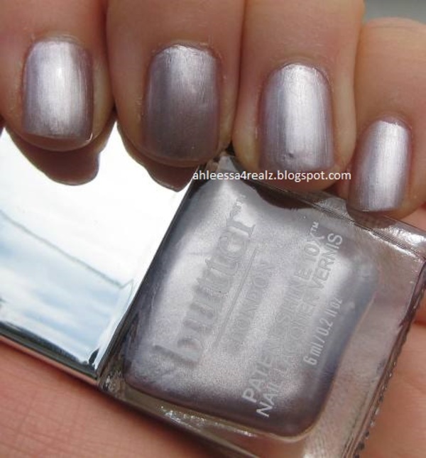Nail polish swatch / manicure of shade butter London Iced Lolly
