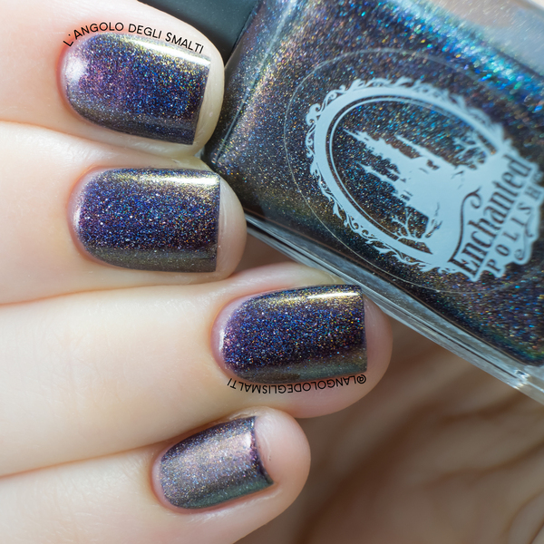 Nail polish swatch / manicure of shade Enchanted Polish Prism of Darkness