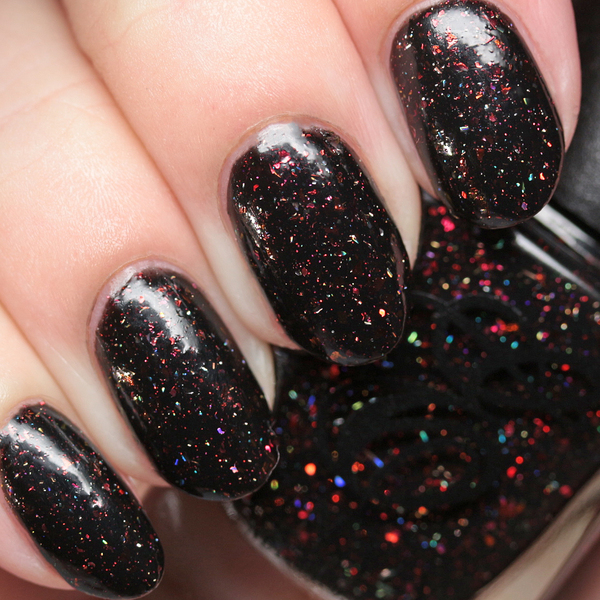 Nail polish swatch / manicure of shade Envy Lacquer Deliciously Evil