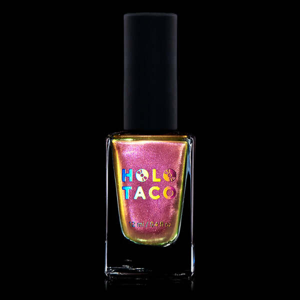 Nail polish swatch / manicure of shade Holo Taco Sunset Simulation