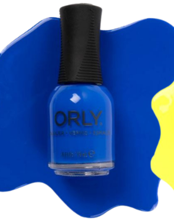 Nail polish swatch / manicure of shade Orly Color Blast Blue Skies