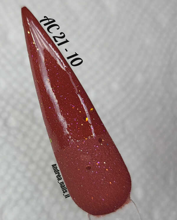 Nail polish swatch / manicure of shade Revel AC21-10