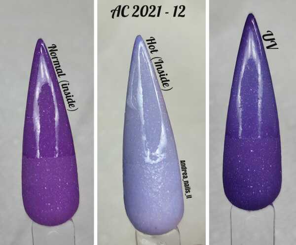 Nail polish swatch / manicure of shade Revel AC21-12