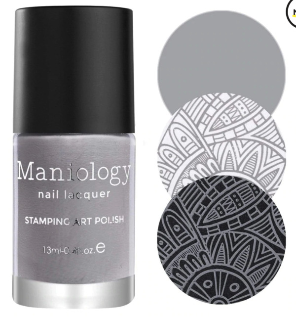 Nail polish swatch / manicure of shade Maniology Grey Joy