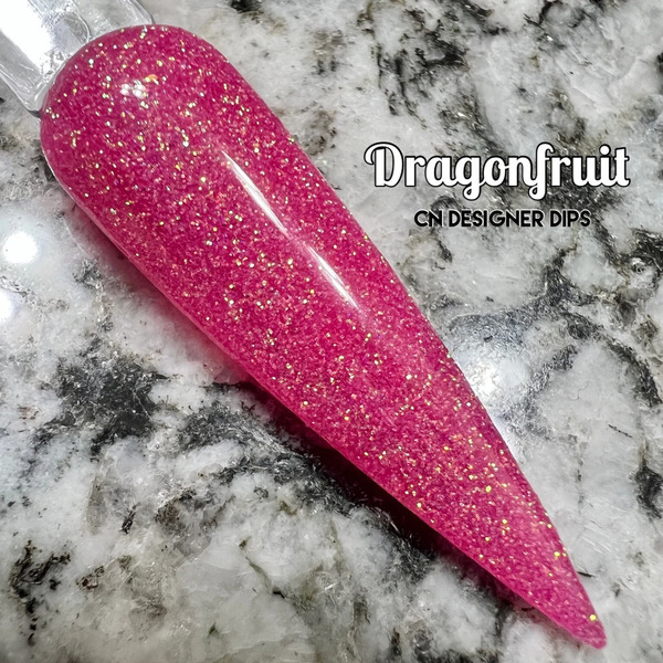 Nail polish swatch / manicure of shade CN Designer Dips Dragon Fruit