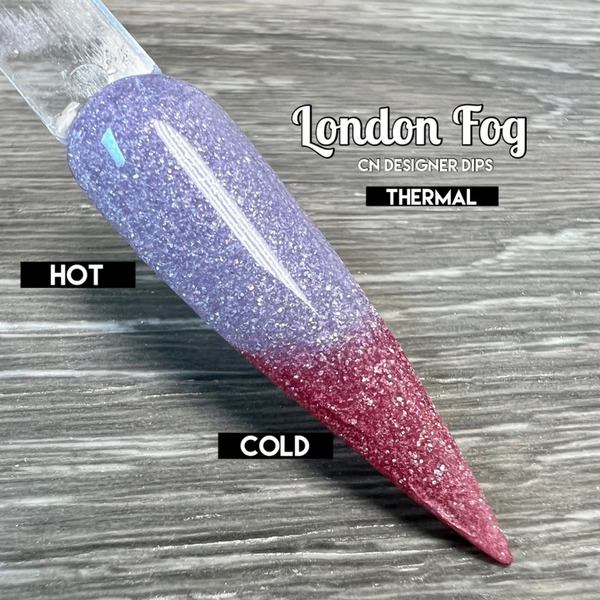 Nail polish swatch / manicure of shade CN Designer Dips London Fog
