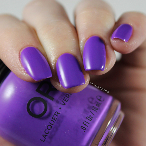 Nail polish swatch / manicure of shade Orly Crash the Party