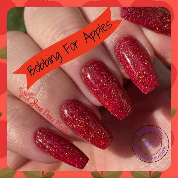 Nail polish swatch / manicure of shade Double Dipp'd Bobbing For Apples