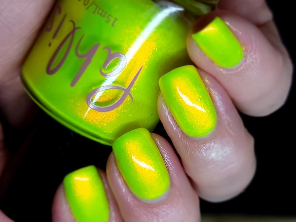 Nail polish swatch / manicure of shade Pahlish Neon
