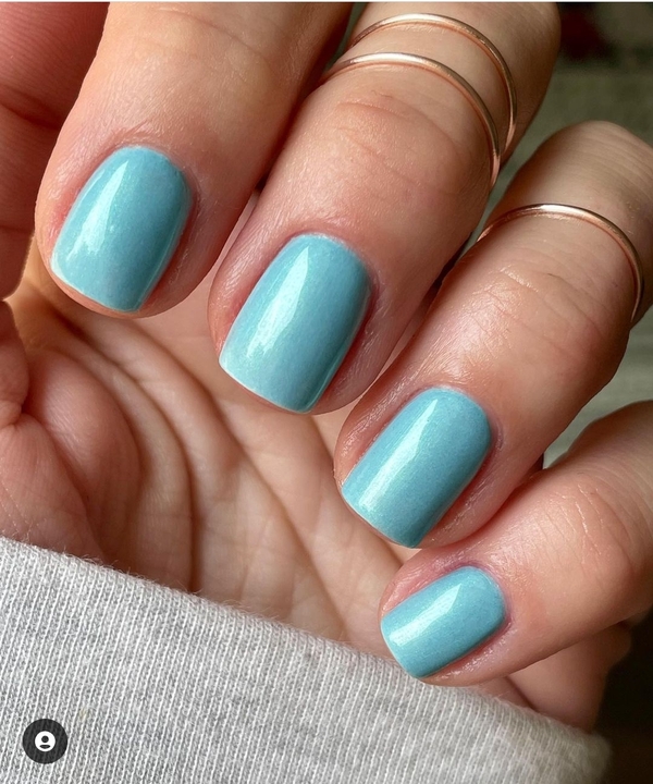 Nail polish swatch / manicure of shade OPI Sage Simulation