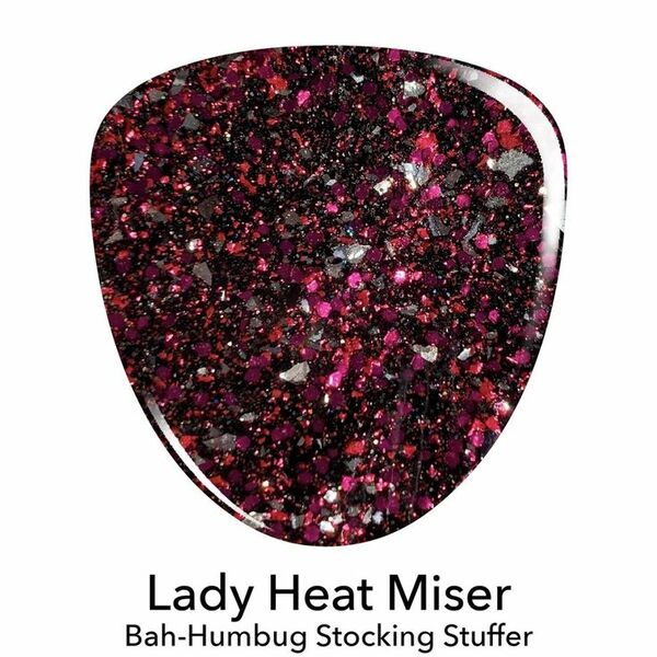 Nail polish swatch / manicure of shade Revel Lady Heat Miser