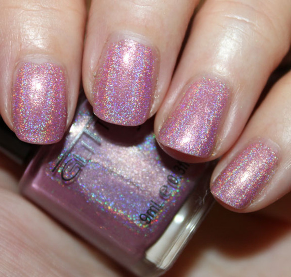 Nail polish swatch / manicure of shade Glitter Gal Frappe