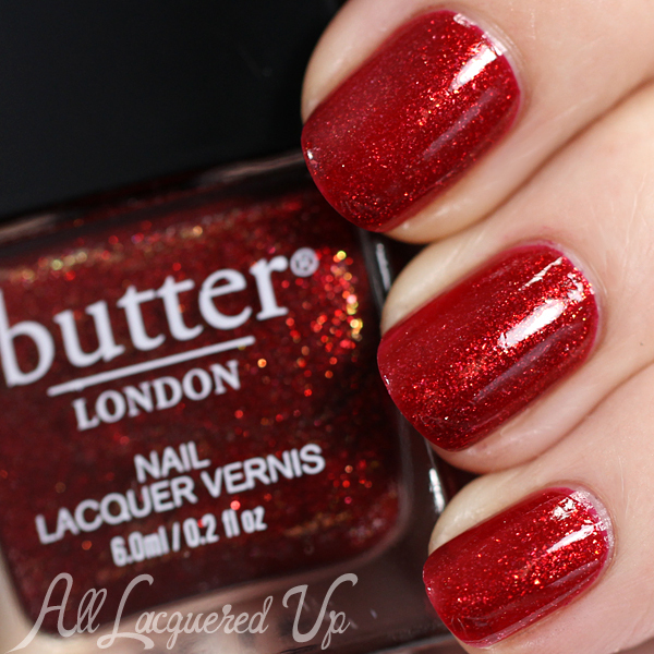 Nail polish swatch / manicure of shade butter London Bric-A-Brac