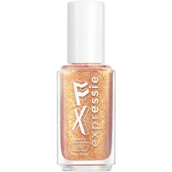 Nail polish swatch / manicure of shade essie 24k FX Filter