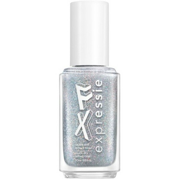 Nail polish swatch / manicure of shade essie Holo FX Filter