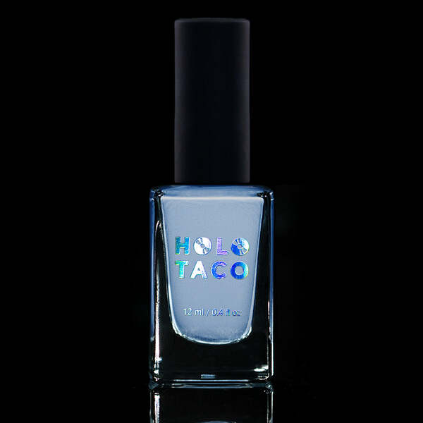 Nail polish swatch / manicure of shade Holo Taco Bep Bep Blue