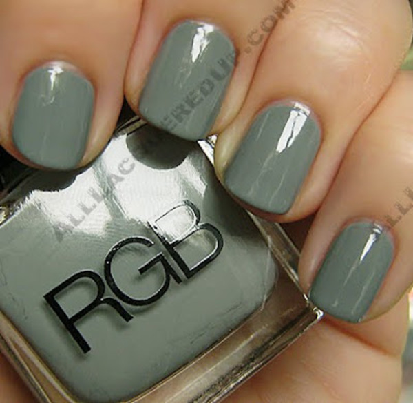 Nail polish swatch / manicure of shade RGB Cosmetics Steel