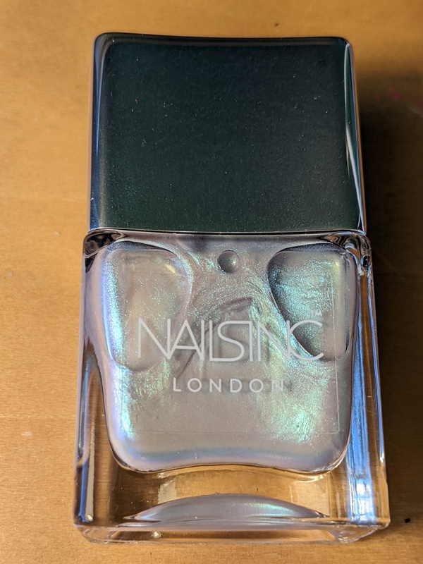 Nail polish swatch / manicure of shade Nails inc Rainbow Wishes