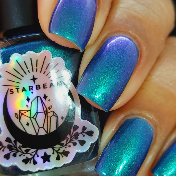 Nail polish swatch / manicure of shade Starbeam Megalodon