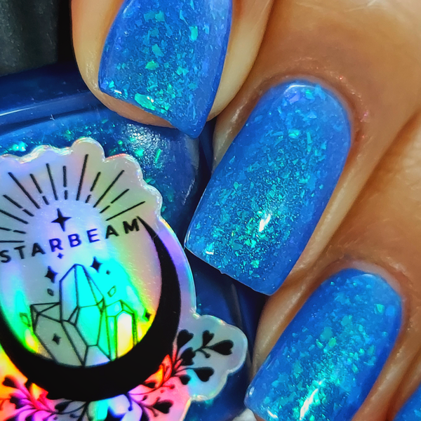 Nail polish swatch / manicure of shade Starbeam Whirlpool