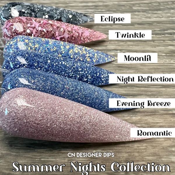 Nail polish swatch / manicure of shade CN Designer Dips Evening Breeze