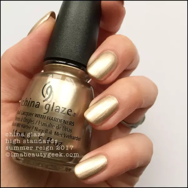 Nail polish swatch / manicure of shade China Glaze High Standards