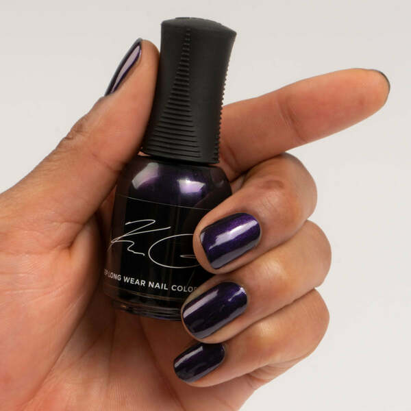 Nail polish swatch / manicure of shade Orly Eggplant