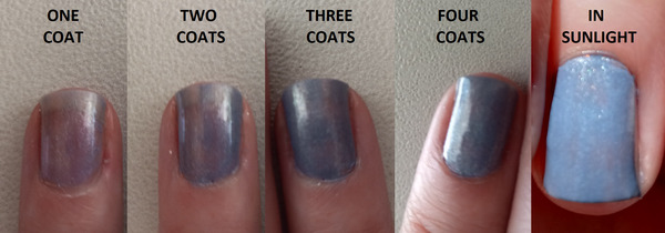 Nail polish swatch / manicure of shade Love and Beauty Grey
