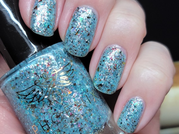 Nail polish swatch / manicure of shade Phoenix indie polish Trip to the Parallel World