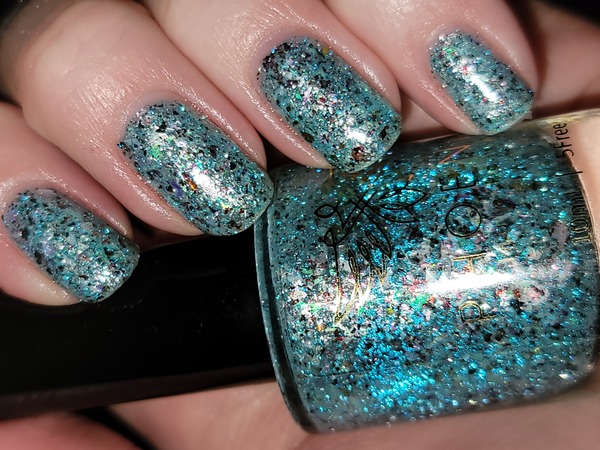 Nail polish swatch / manicure of shade Phoenix indie polish Trip to the Parallel World