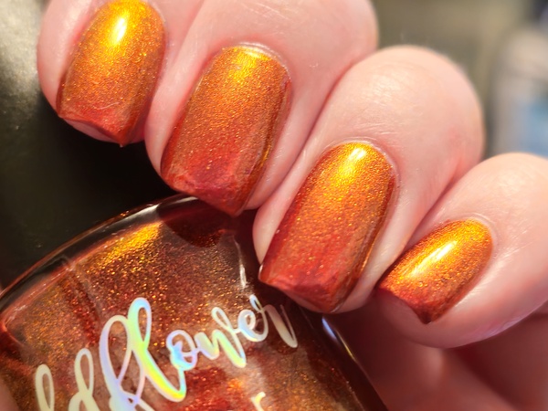 Nail polish swatch / manicure of shade Wildflower Lacquer Carnival Sass