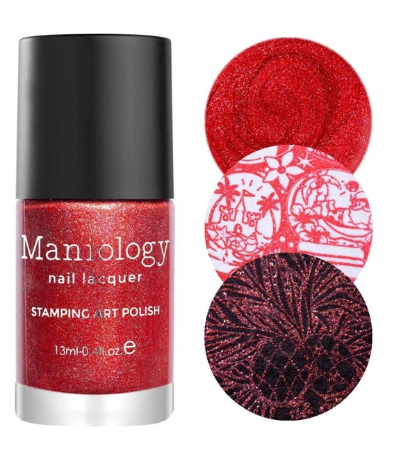 Nail polish swatch / manicure of shade Maniology Shaka Santa