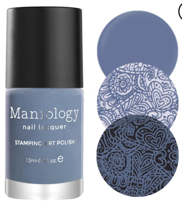 Nail polish swatch / manicure of shade Maniology Cornflower