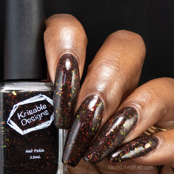 Nail polish swatch / manicure of shade Krisable Designs To Key or Not to Key