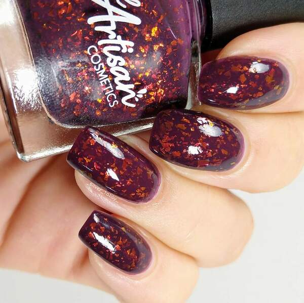 Nail polish swatch / manicure of shade Nail Artisan Cosmetics Panthers On The Prowl